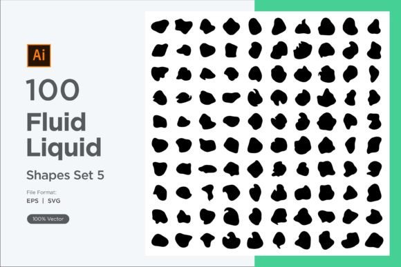 Download Fluid Liquid Shape V1 100 SET 5 - Premium Resources