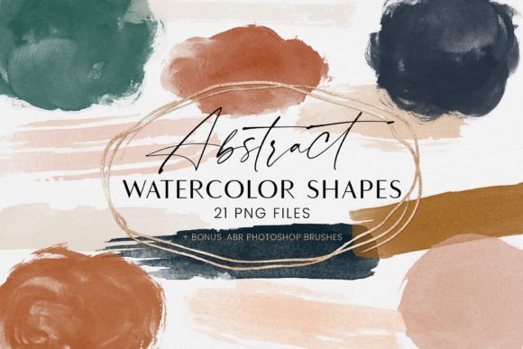 Download Abstract Watercolor Shapes Forms Brushes - Forms Collection