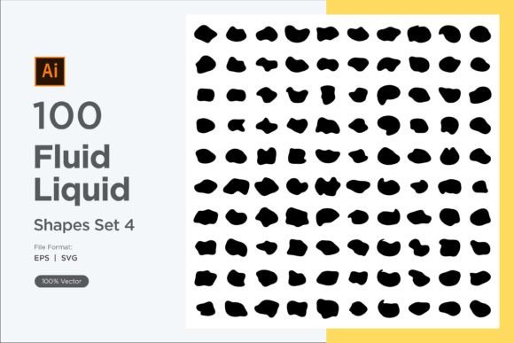 Download Fluid Liquid Shape V1 100 SET 4 - Premium Resources