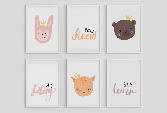 Download Animal Printable Wall Art, Let's Play - Premium Resources